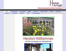 Tablet Screenshot of hansaschule.com